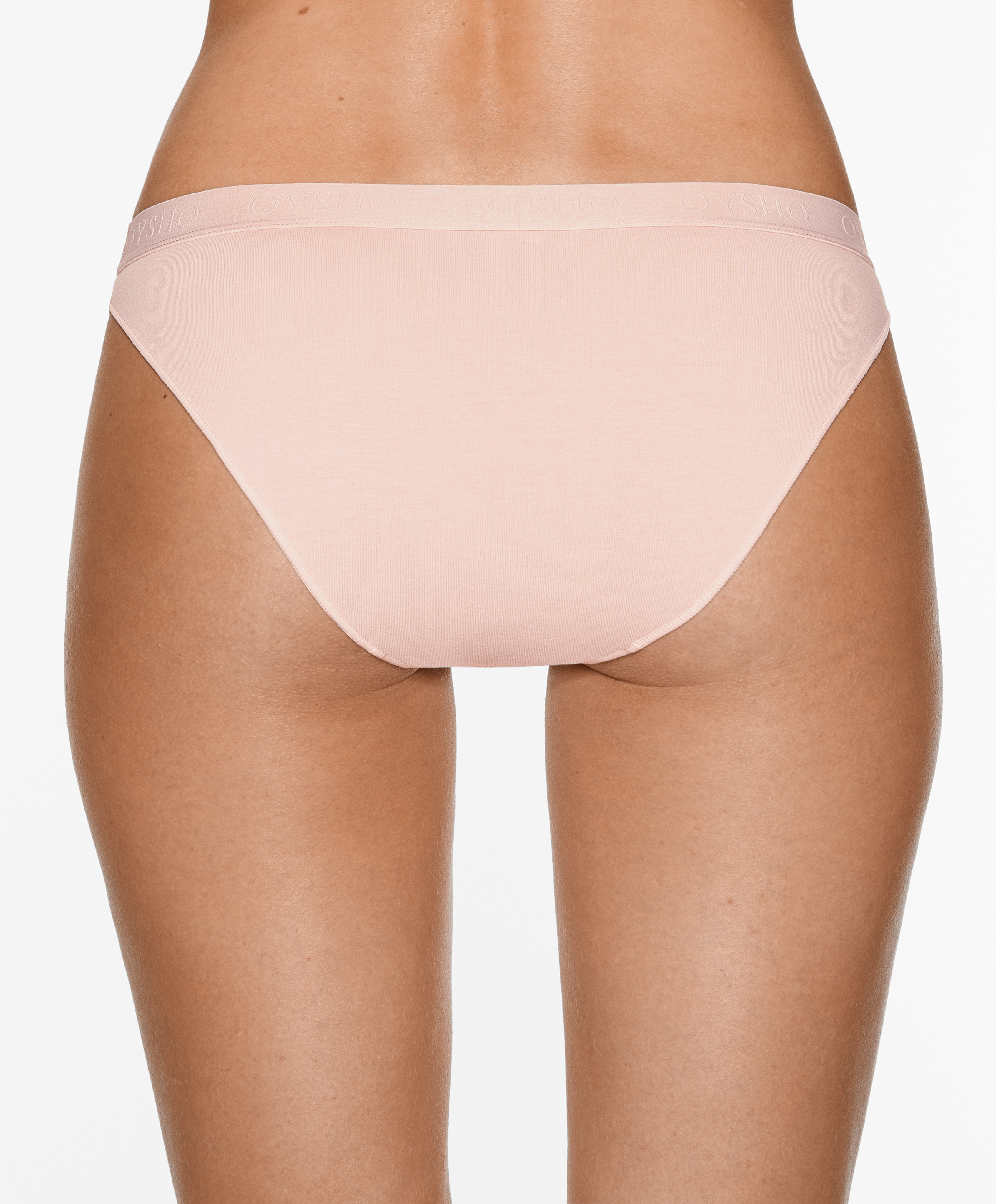 OYSHO 3 cotton blend classic briefs with logo