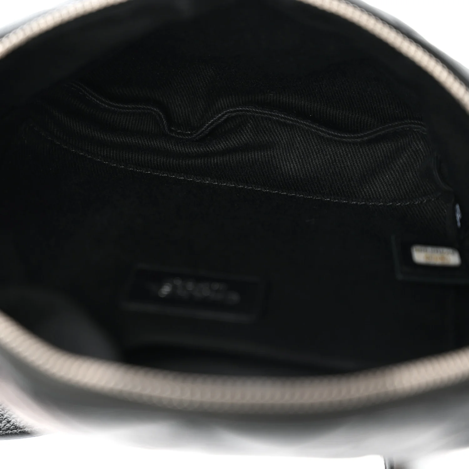 Grained Calfskin Quilted Waist Belt Bag Black - Top Club