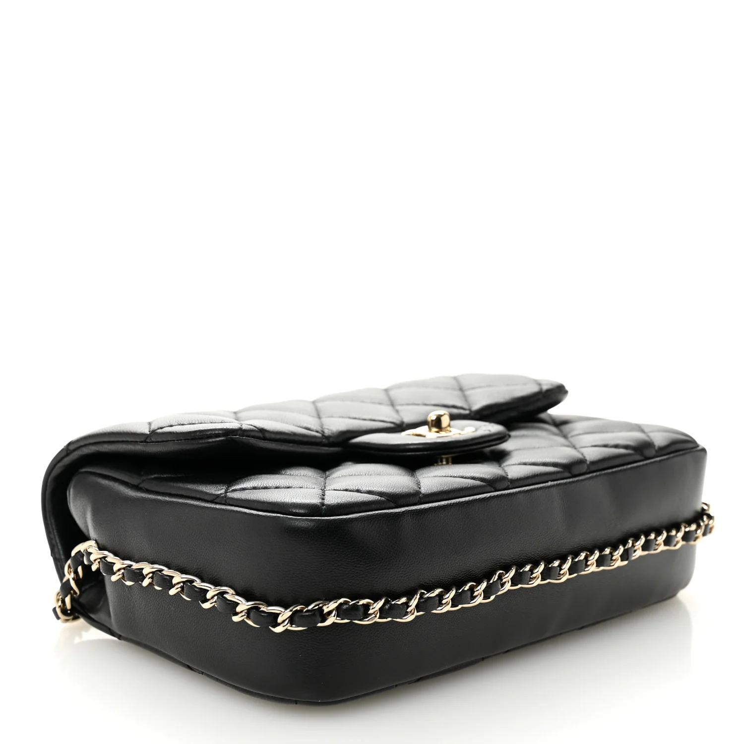 Lambskin Quilted Small My Precious Flap Black - Top Club