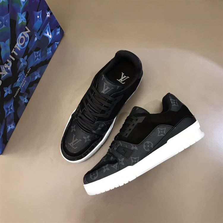 LOUIS VUITTON TRAINER BLACK MONOGRAM   LVS013 - Sneaker Replica Workshop