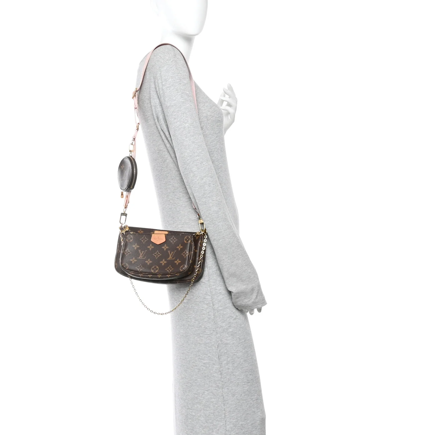Monogram Multi Pochette Accessories Rose Clair