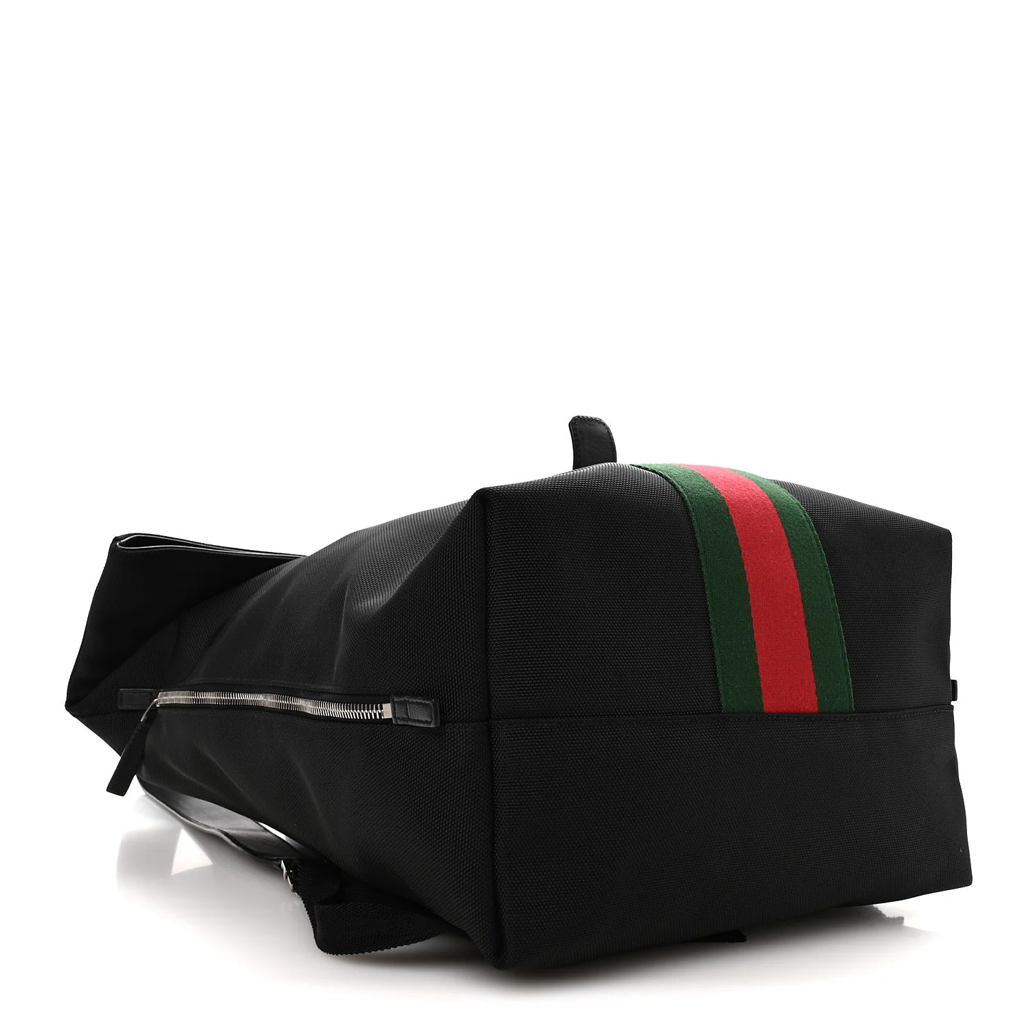 Techno Canvas Web Single Buckle Backpack Black - Top Club
