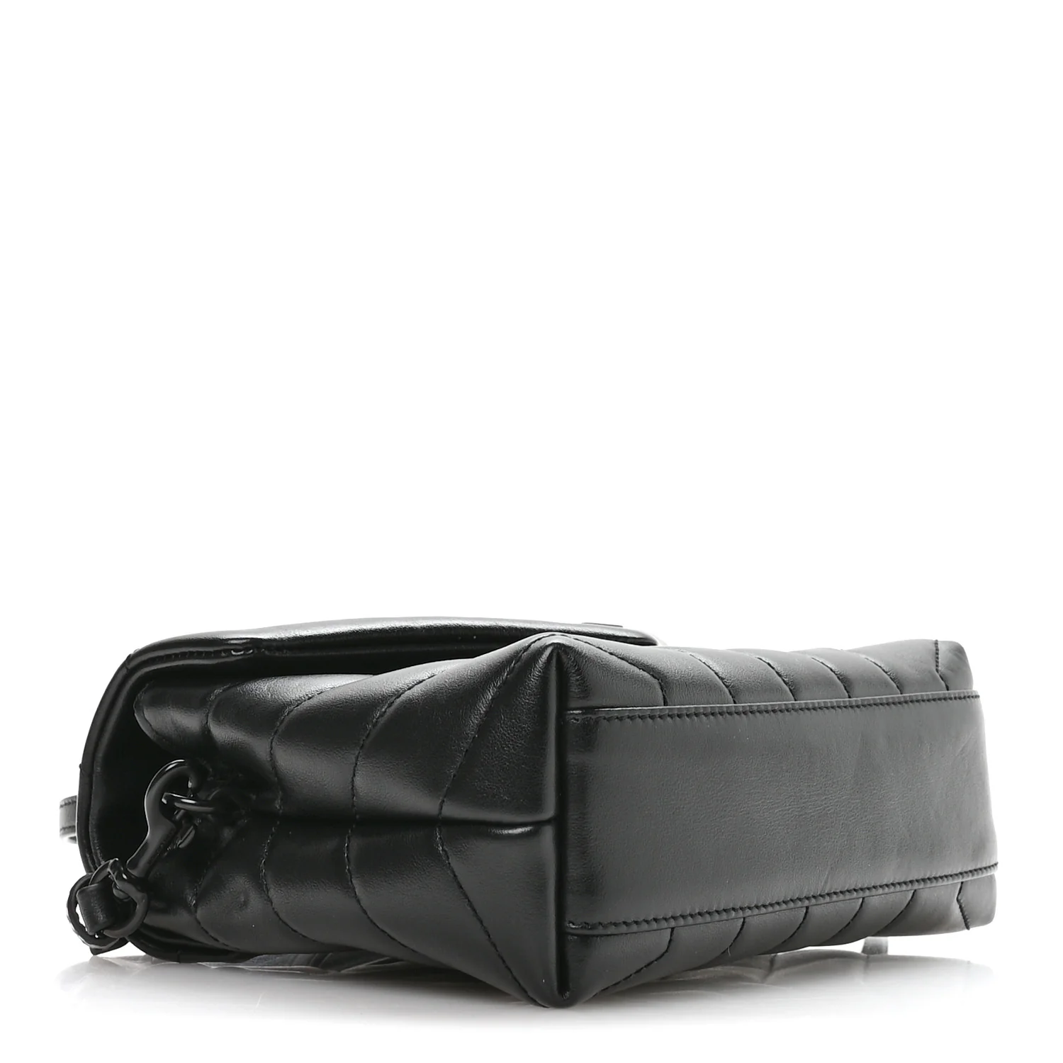 Calfskin Y Quilted Monogram Monochrome Toy Loulou Crossbody Bag Black - Top Club