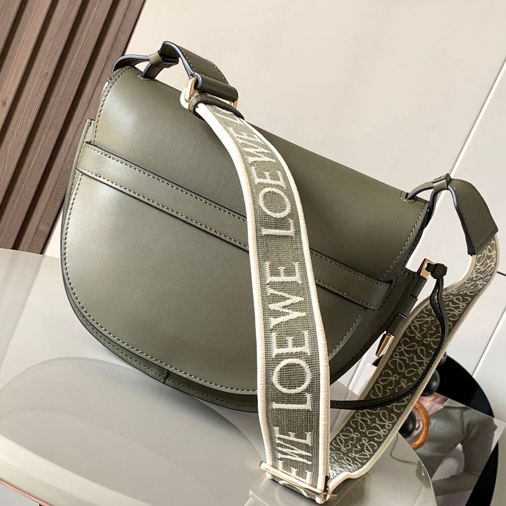 Loewe Small Gate bag in soft calfskin and jacquard - Top Club