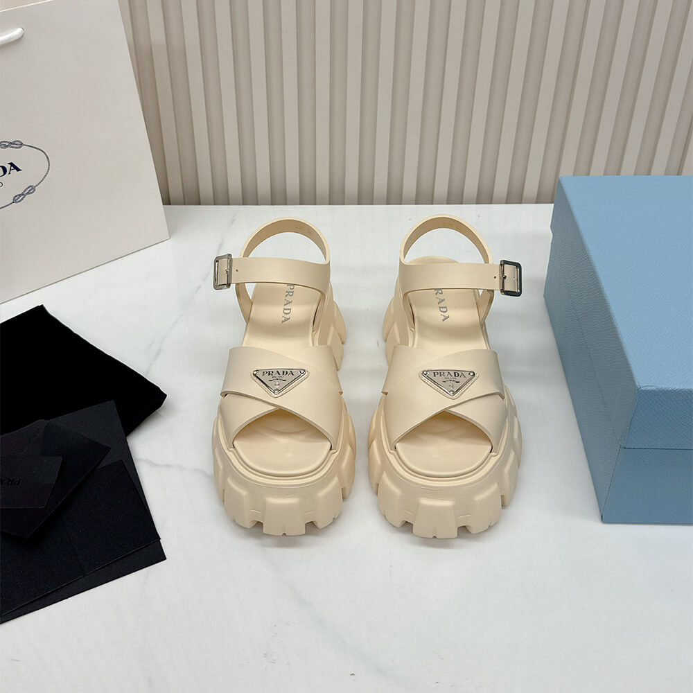 PRADA Monolith rubber sandals - Top Club