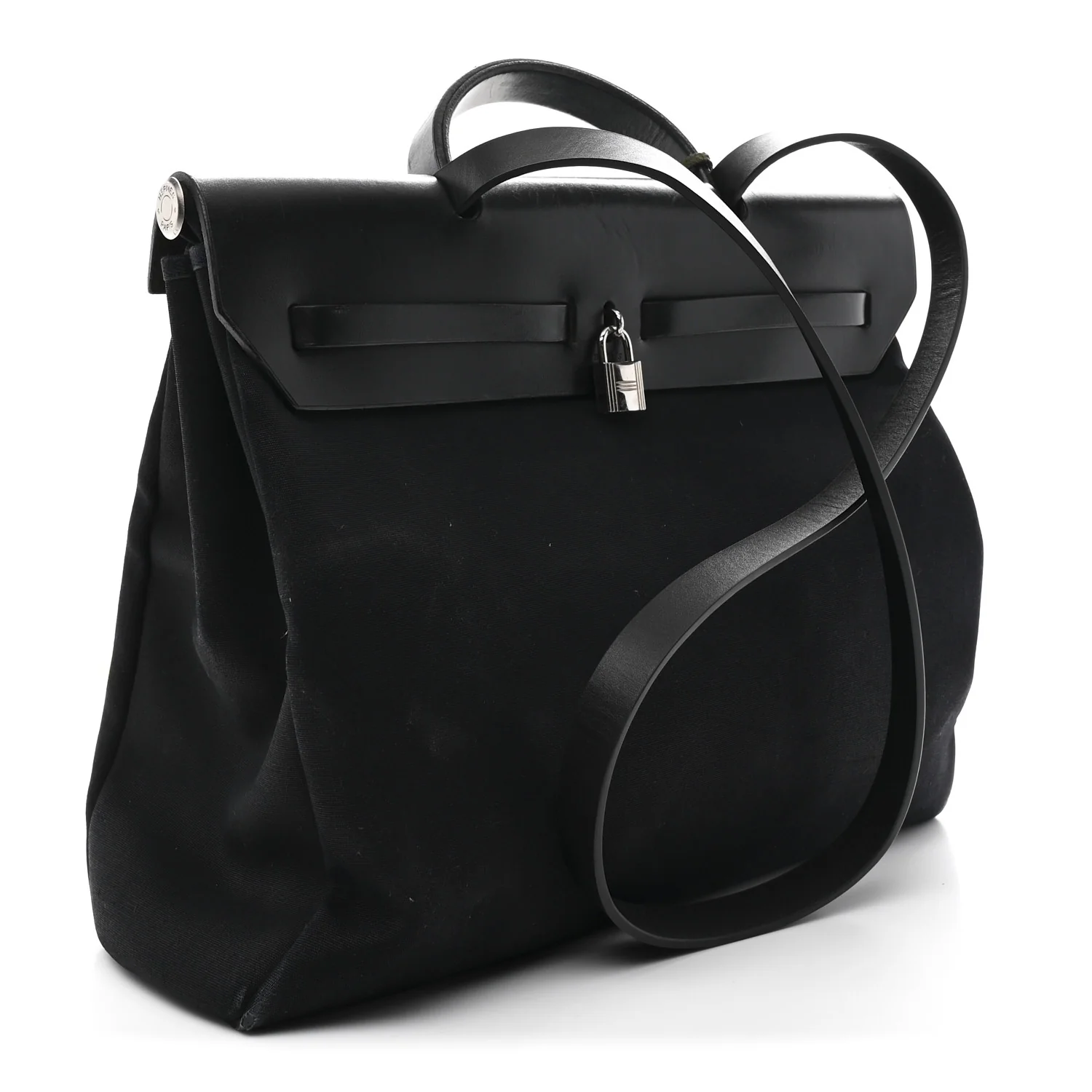 Military Toile Vache Hunter Herbag Messenger 39 Black - Top Club