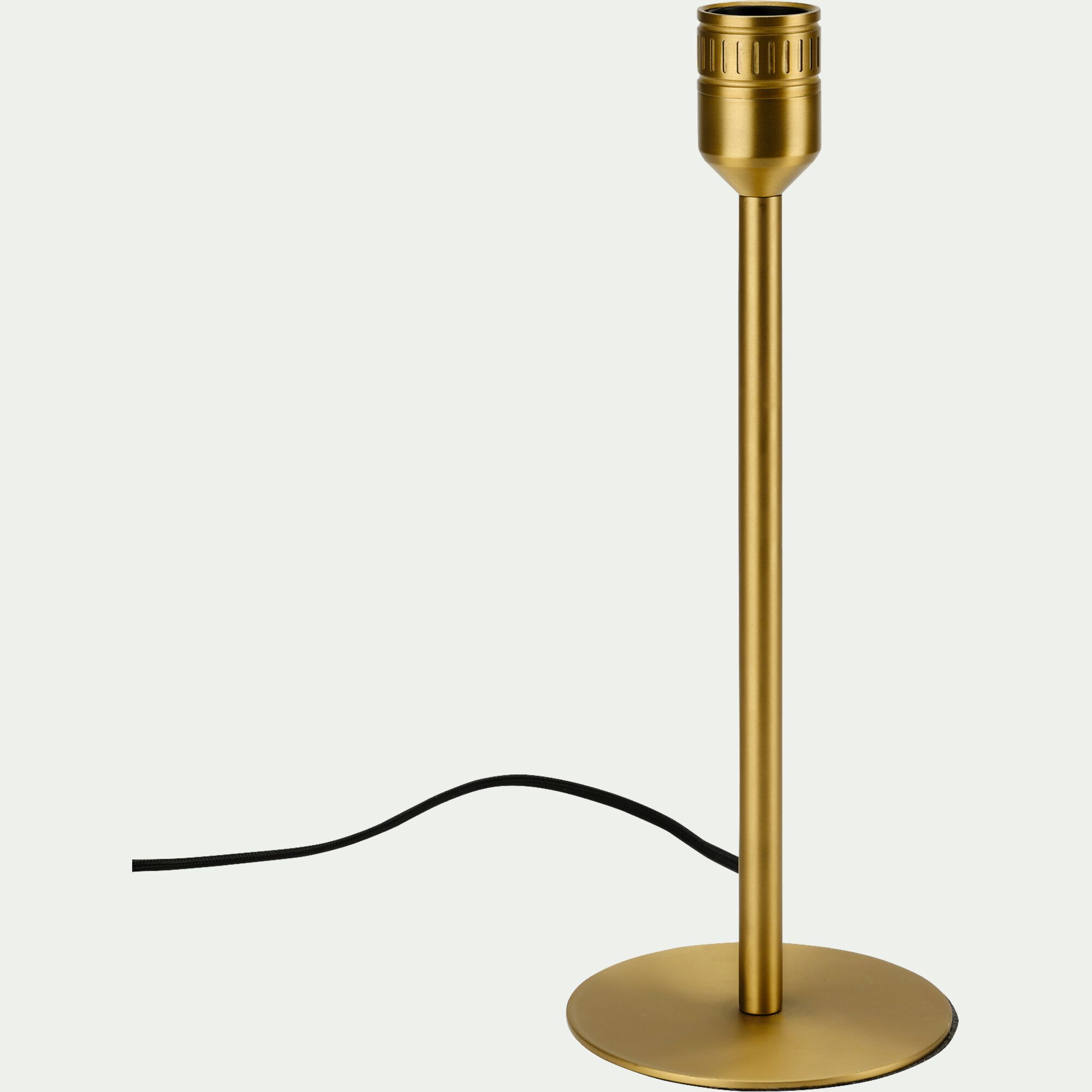 NANS - Pied de lampe électrifié en acier - doré H37,2cm