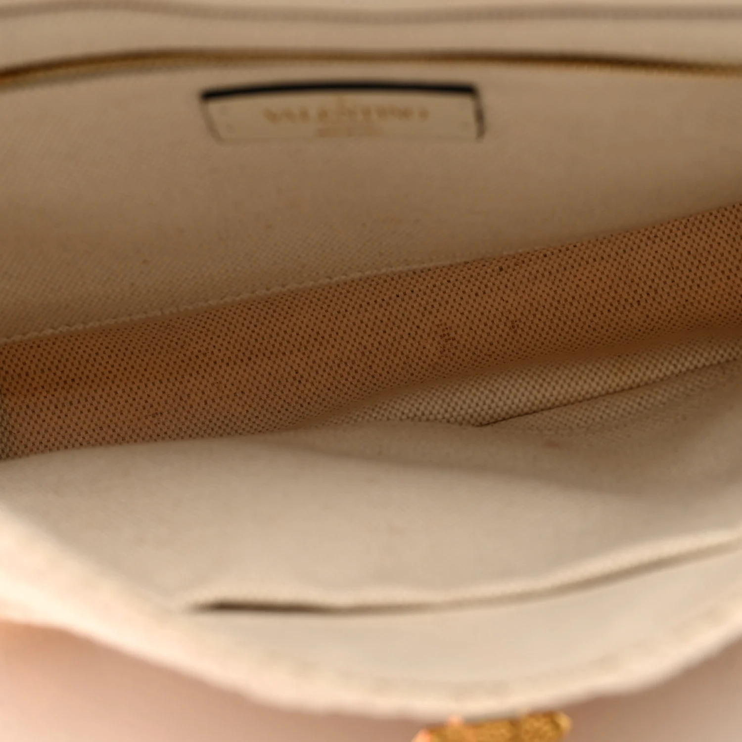 Knit Large Roman Stud Shoulder Bag Ecru - Top Club