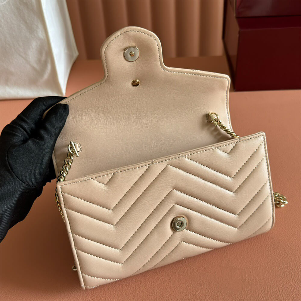 GG Marmont wallet on chain - Top Club