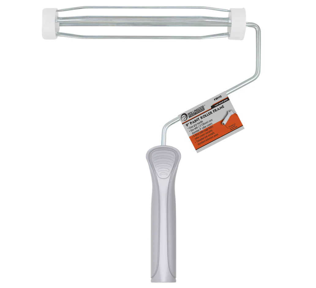 9″ Paint Roller Frame – Durable 4-Wire Cage with Easy Grip Handle - Alvarez Pro Painting LLC