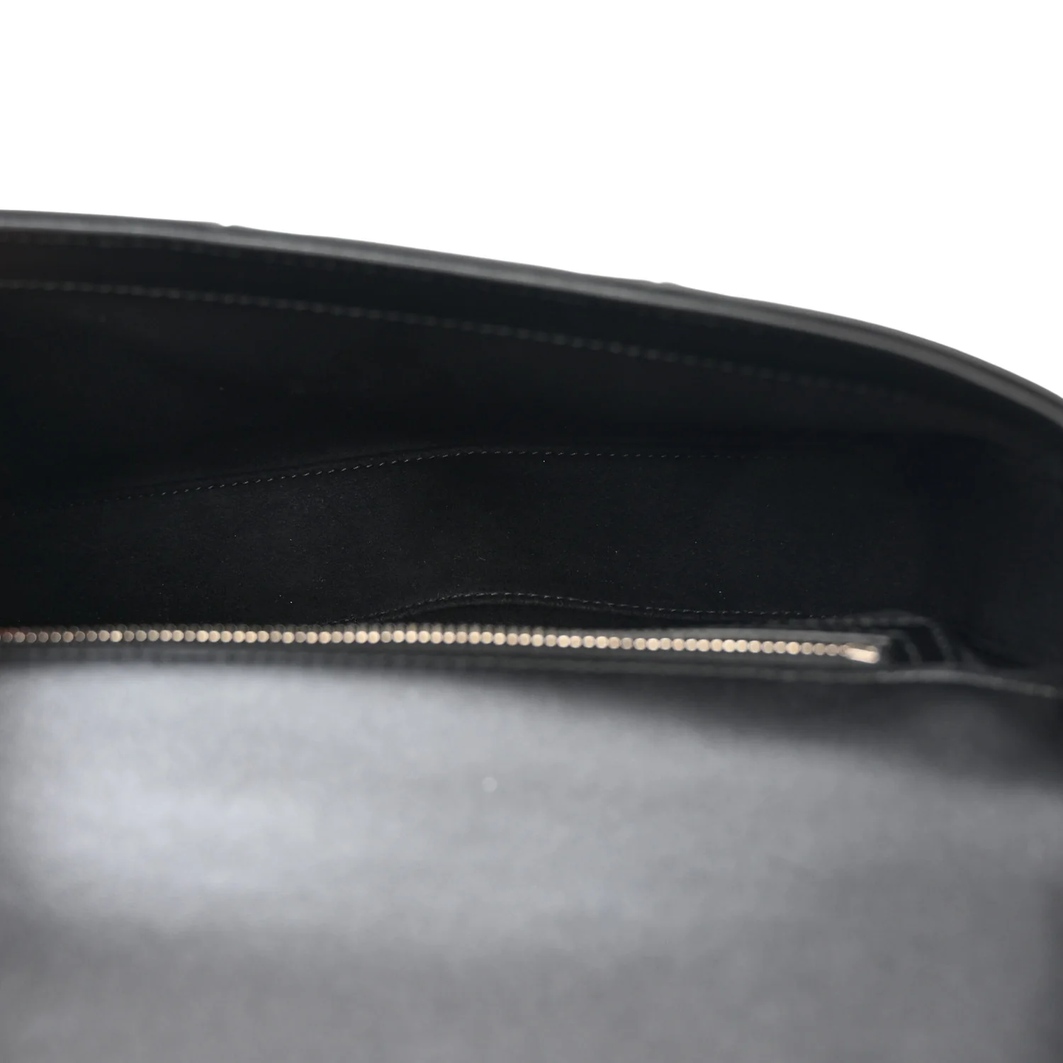 Senna Calfskin Lines Petite GG Top Handle Shoulder Bag Black Mystic White - Top Club