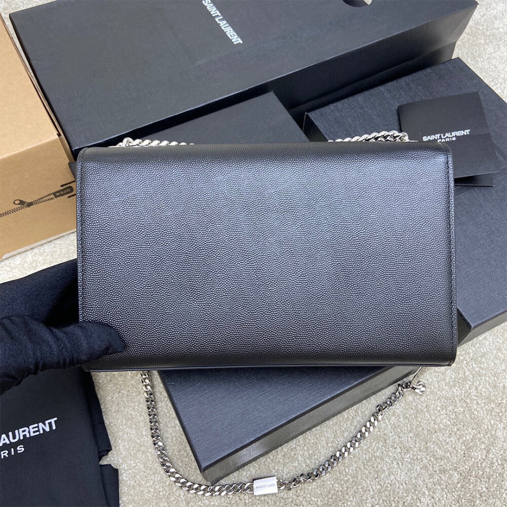 YSL kate medium in grain de poudre embossed leather - Top Club