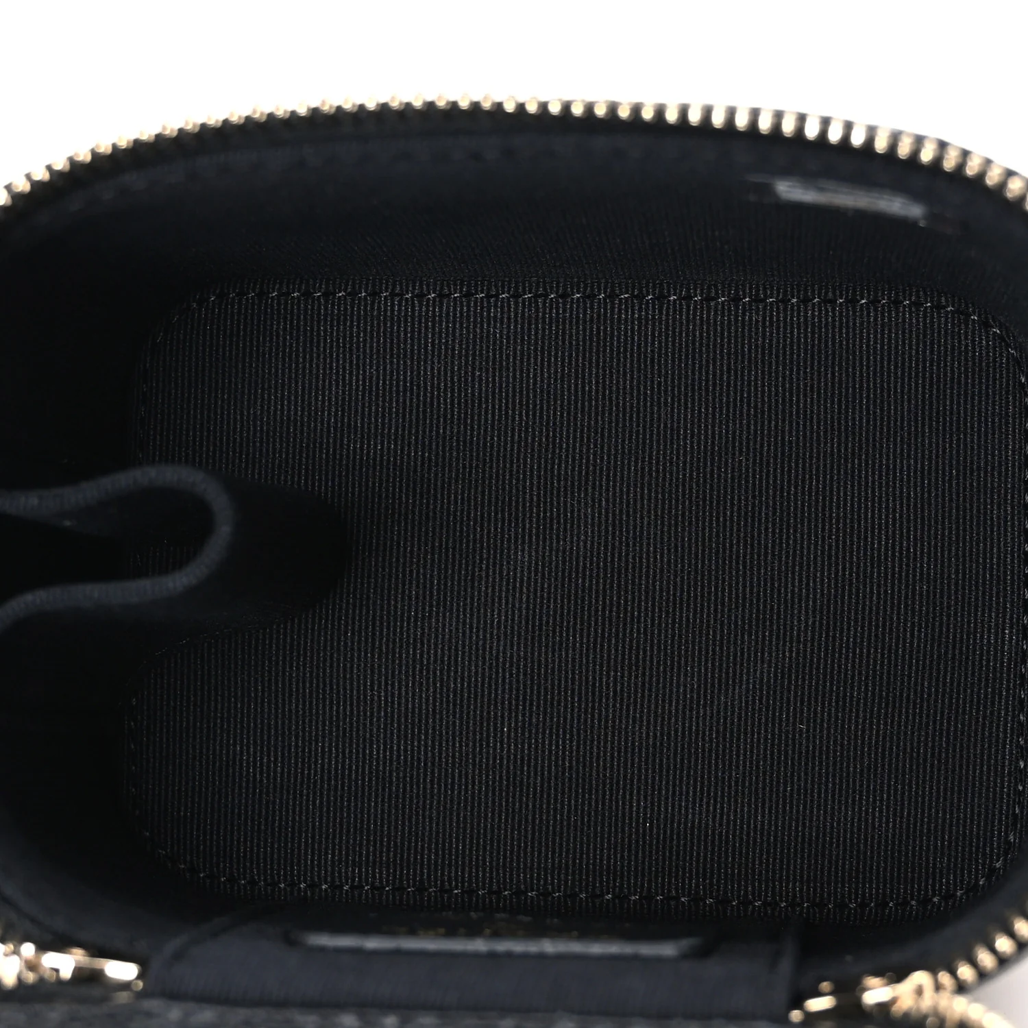 Caviar Quilted Mini Vanity Case With Chain Black - Top Club