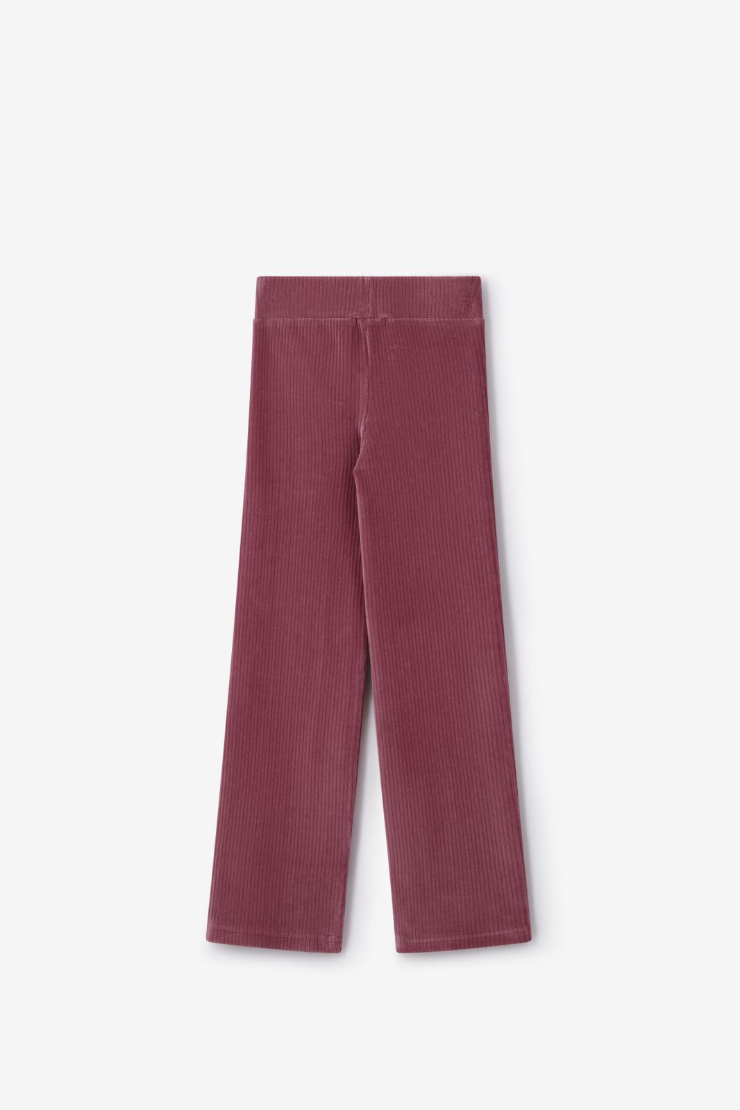 Roze rib straight legging
