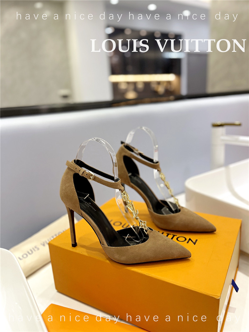 louis vuitton LV fashion bazaar metal chain high heels - Sneaker Replica Workshop
