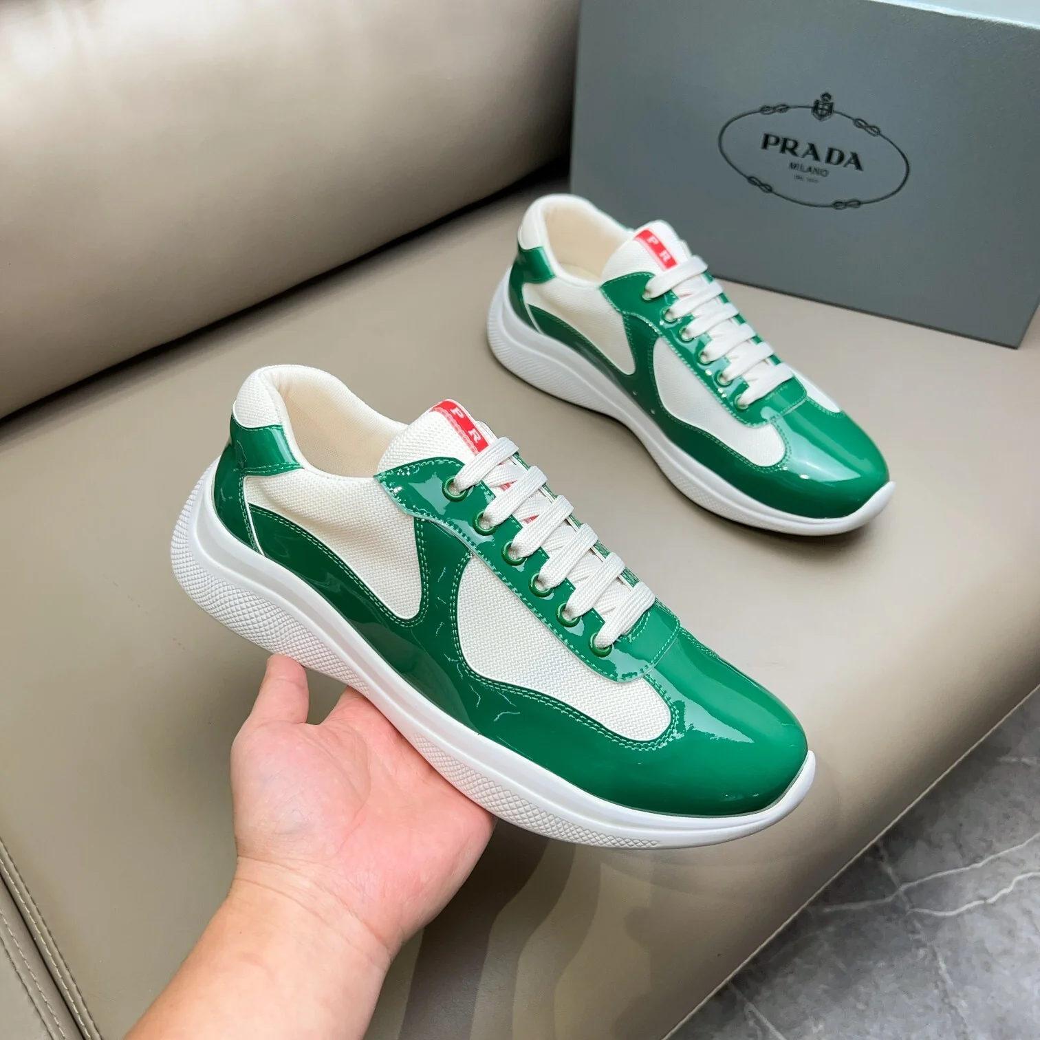 Prada Unisex Sneakers Luxury Fashion Sneakers - Sneaker Replica Workshop