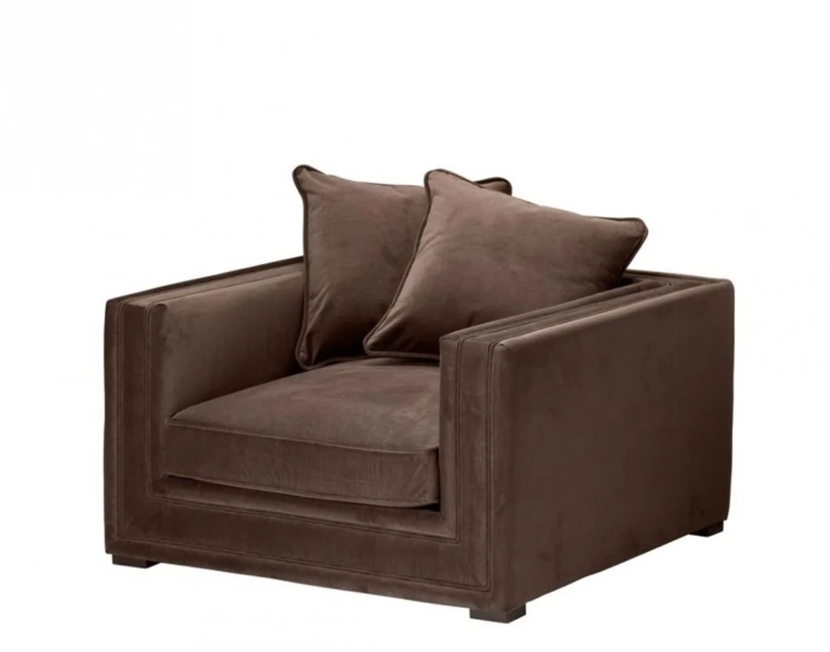Luxus Art Deco Hotel Sessel Braun - Limited Edition