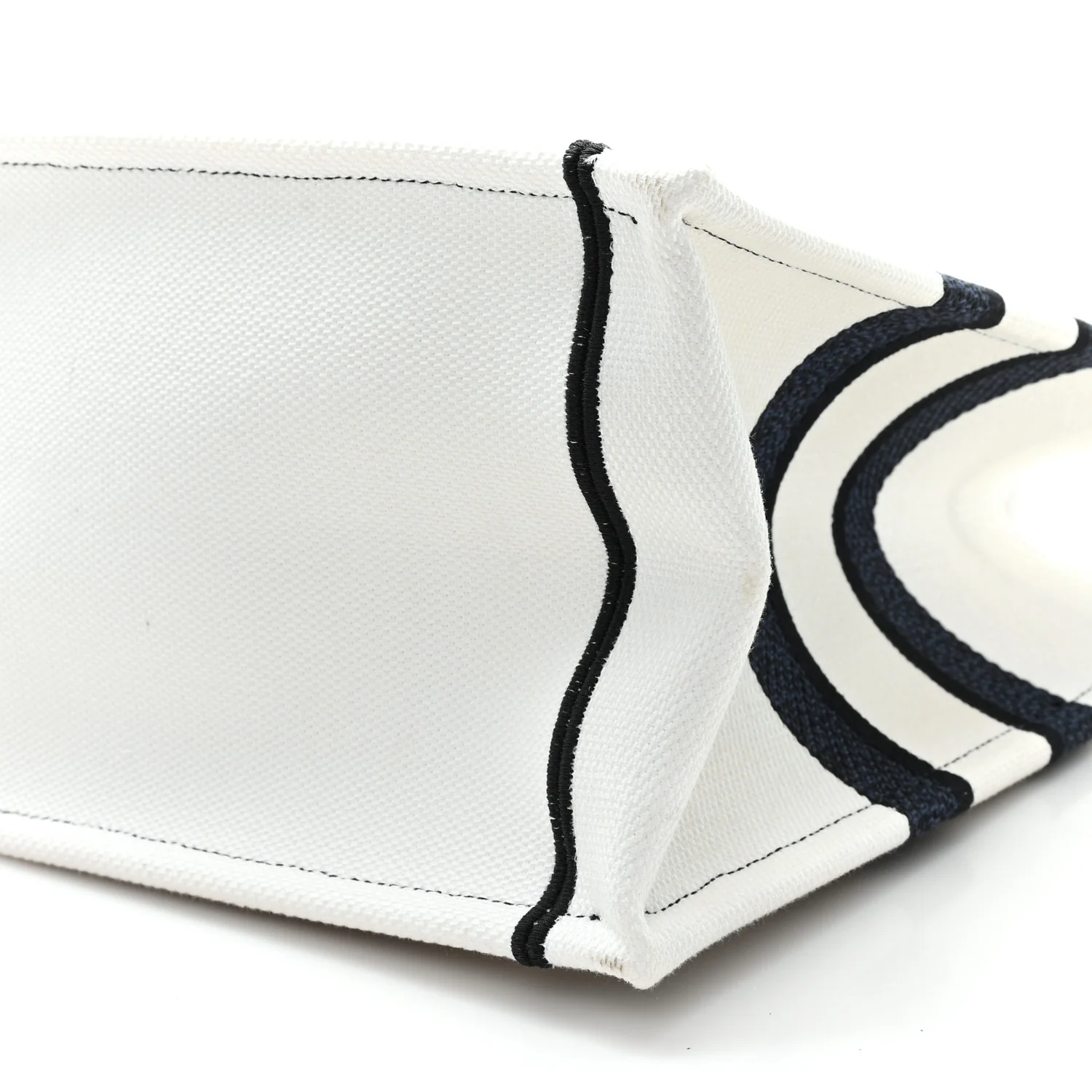 Canvas Embroidered Medium Miss Dior Graffiti Book Tote Navy White - Top Club