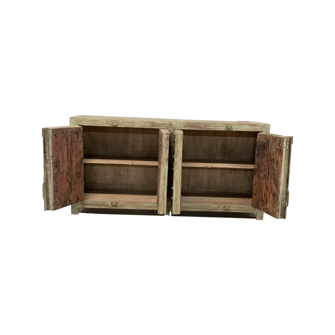 Dressoir Snijwerk 4-deurs Dressoir 4Dr Snijwerk Uniek Ibiza. #1