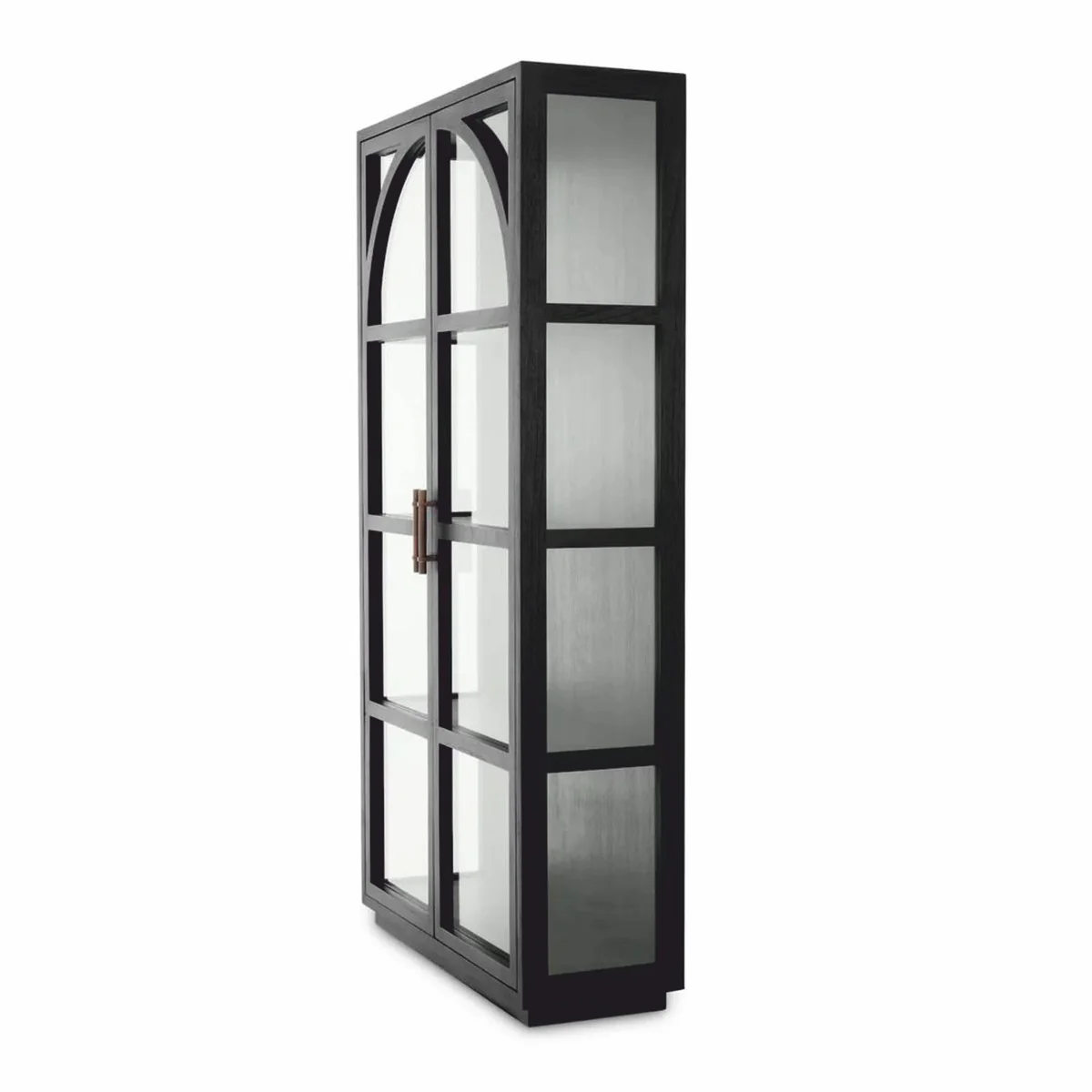 Luxury showcase black / bronze 118 x 44.5 x H. 210 cm - Luxury Interior