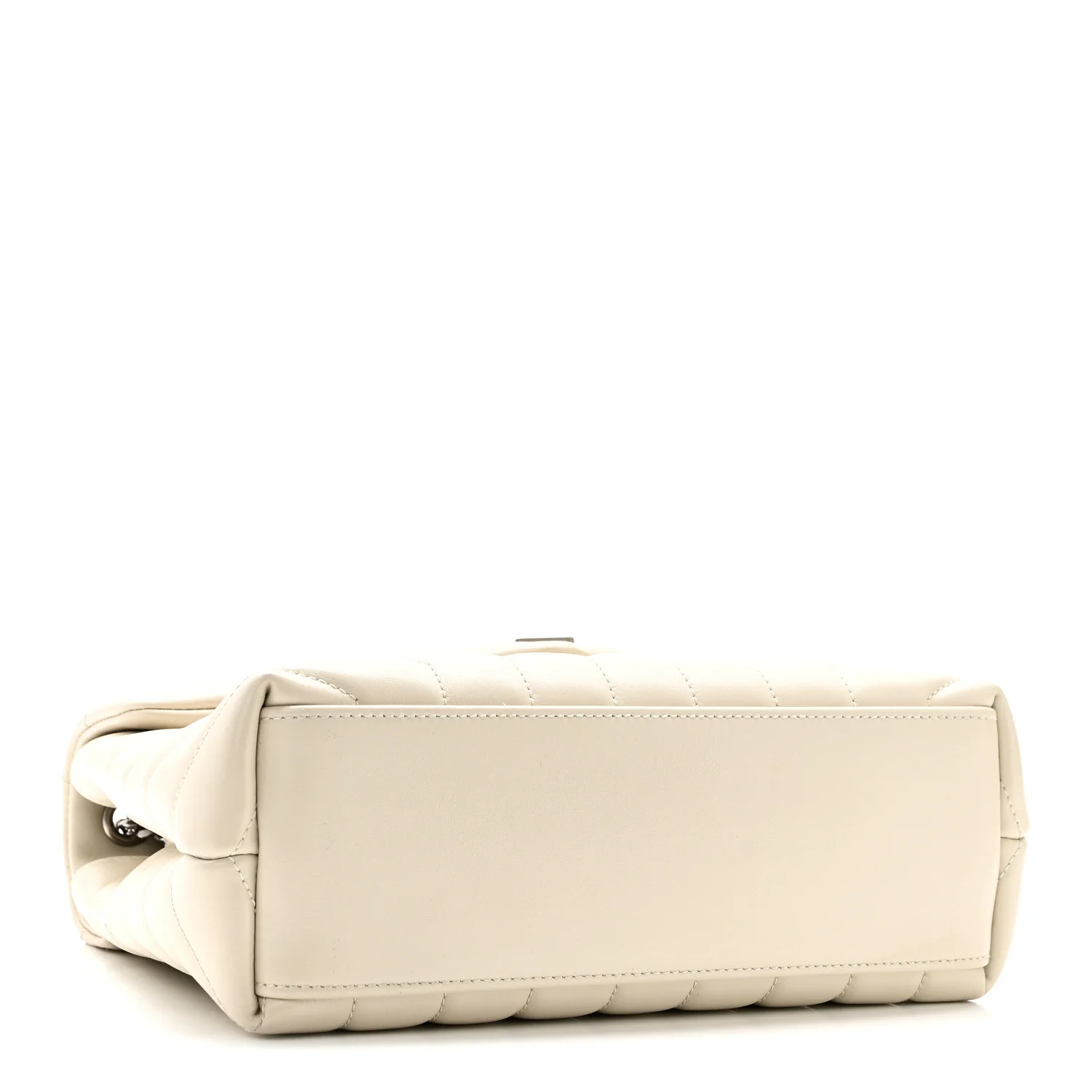 Calfskin Y Quilted Monogram Small Loulou Chain Satchel Ivory - Top Club