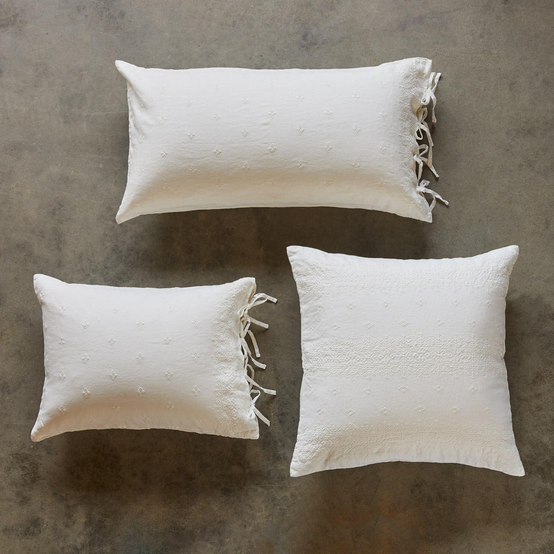 Gossamer Linen Embroidery Sham - Sundance Living