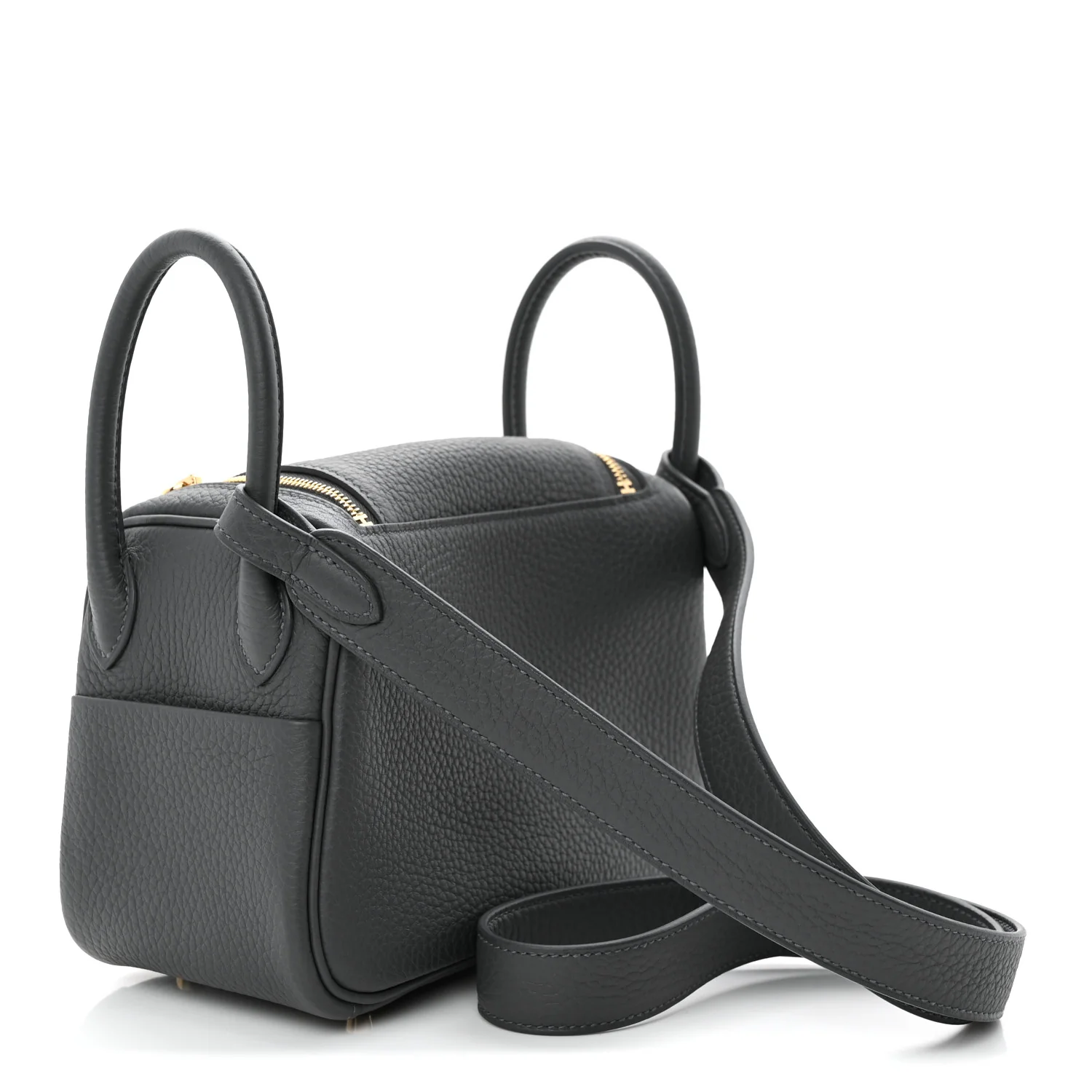 Taurillon Clemence Mini Lindy 20 Gris Misty - Top Club
