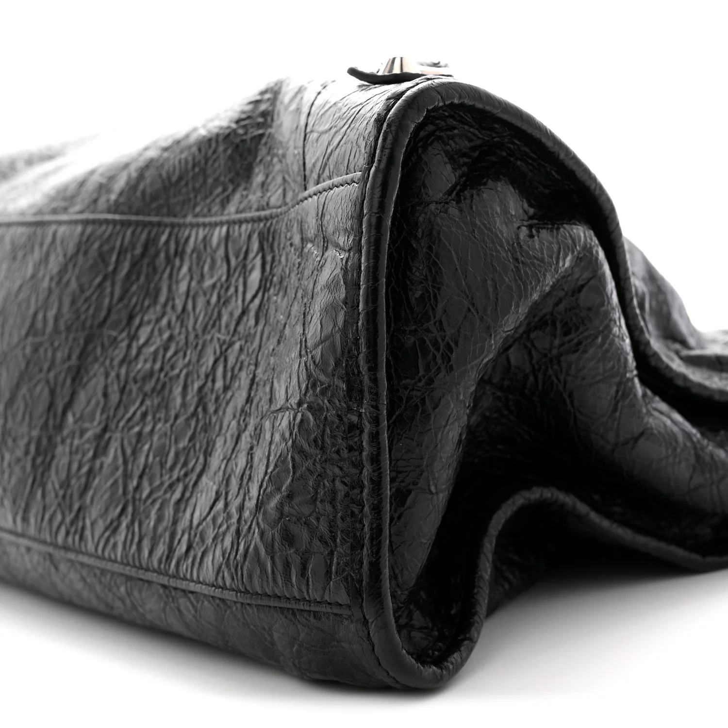 Agneau Arena Silver Hardware Medium Le City Black - Top Club