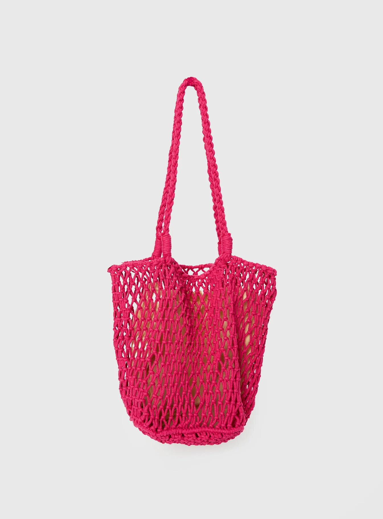 Deylin Woven Tote Bag Pink