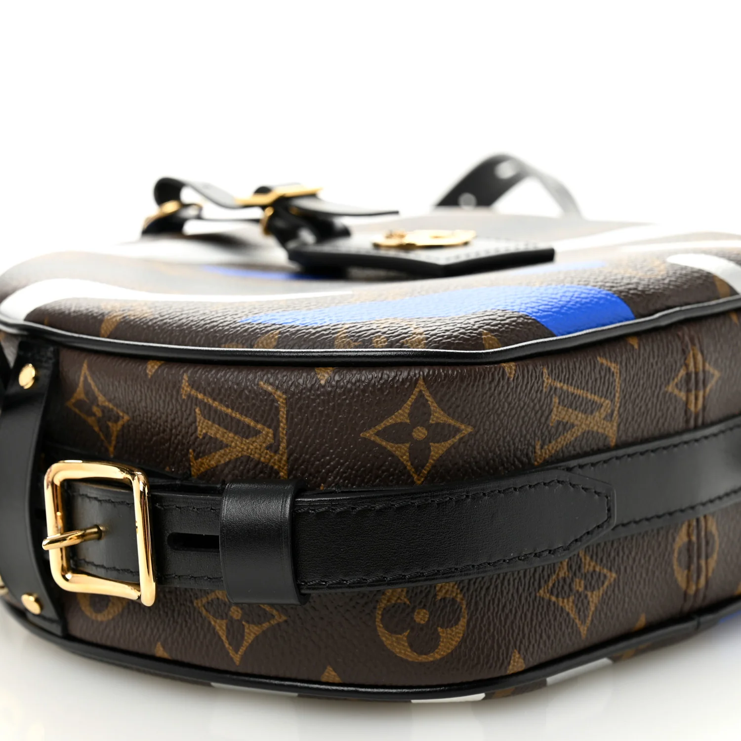 X LOL Monogram Boite Chapeau Souple Blue Silver - Top Club