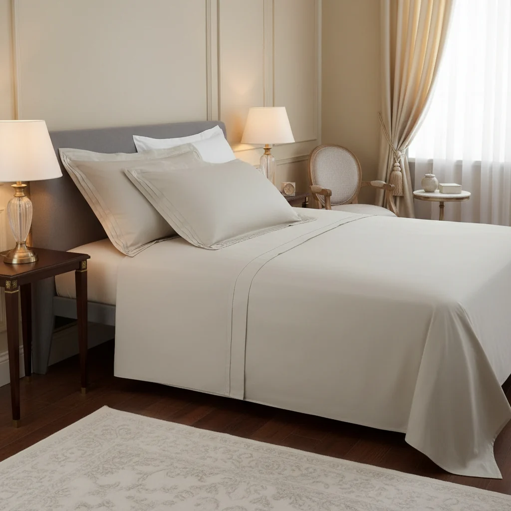 Completo Copripiumino In Raso Di Cotone Palazzo Reale Matrimoniale