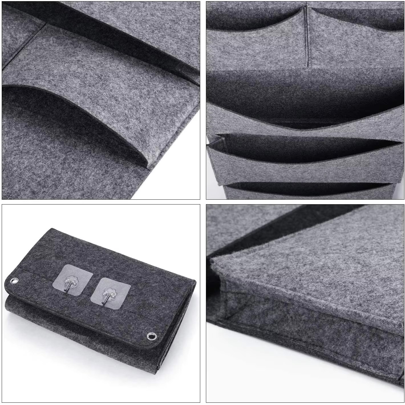 Custom Cascading Wall Hanging Mail Organizer New Design Sturdy Felt Office File Magazine Storage Fabric Bathroom Hanging Holder