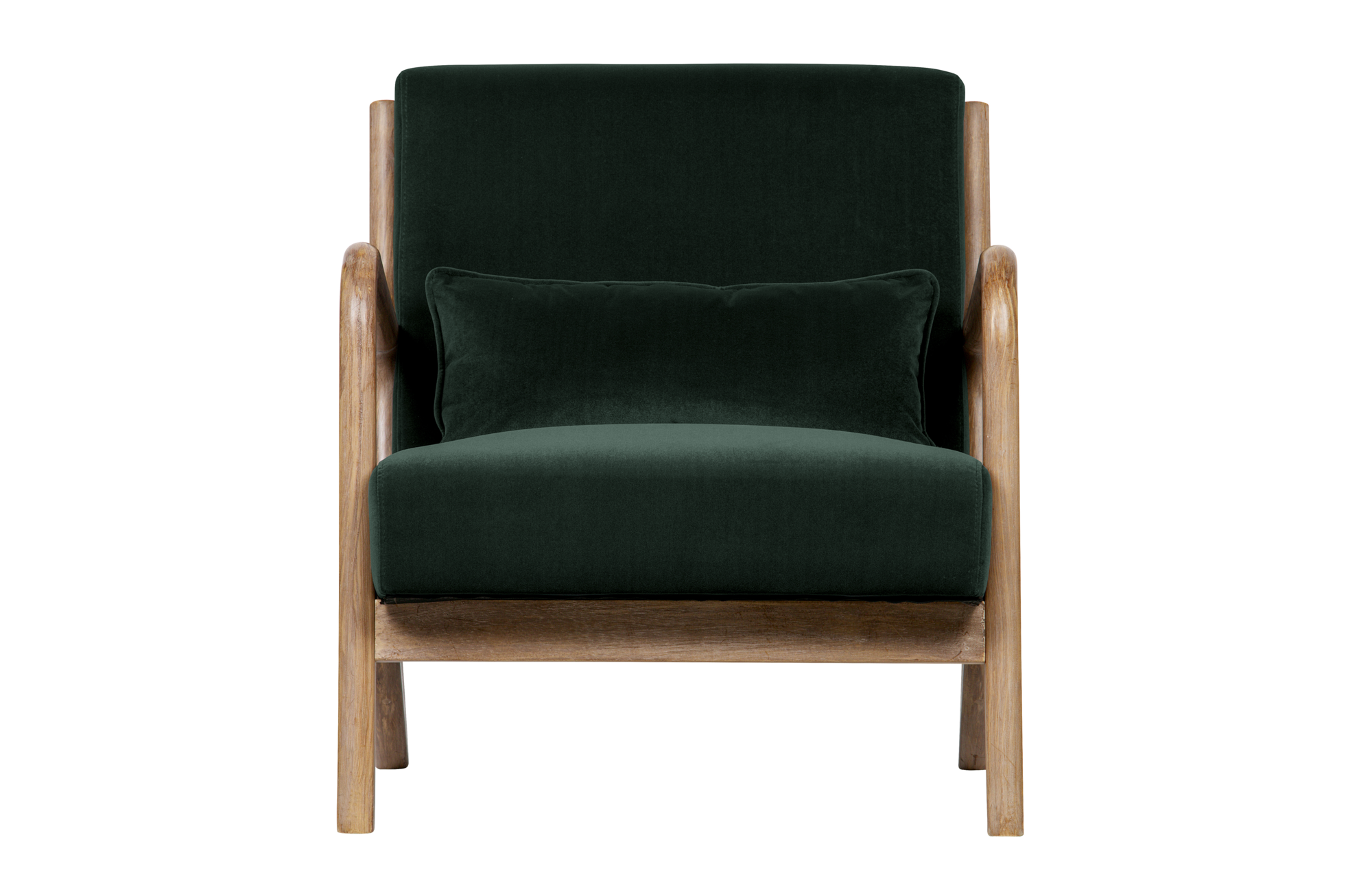 Fauteuil Mark fluweel - Flesgroen