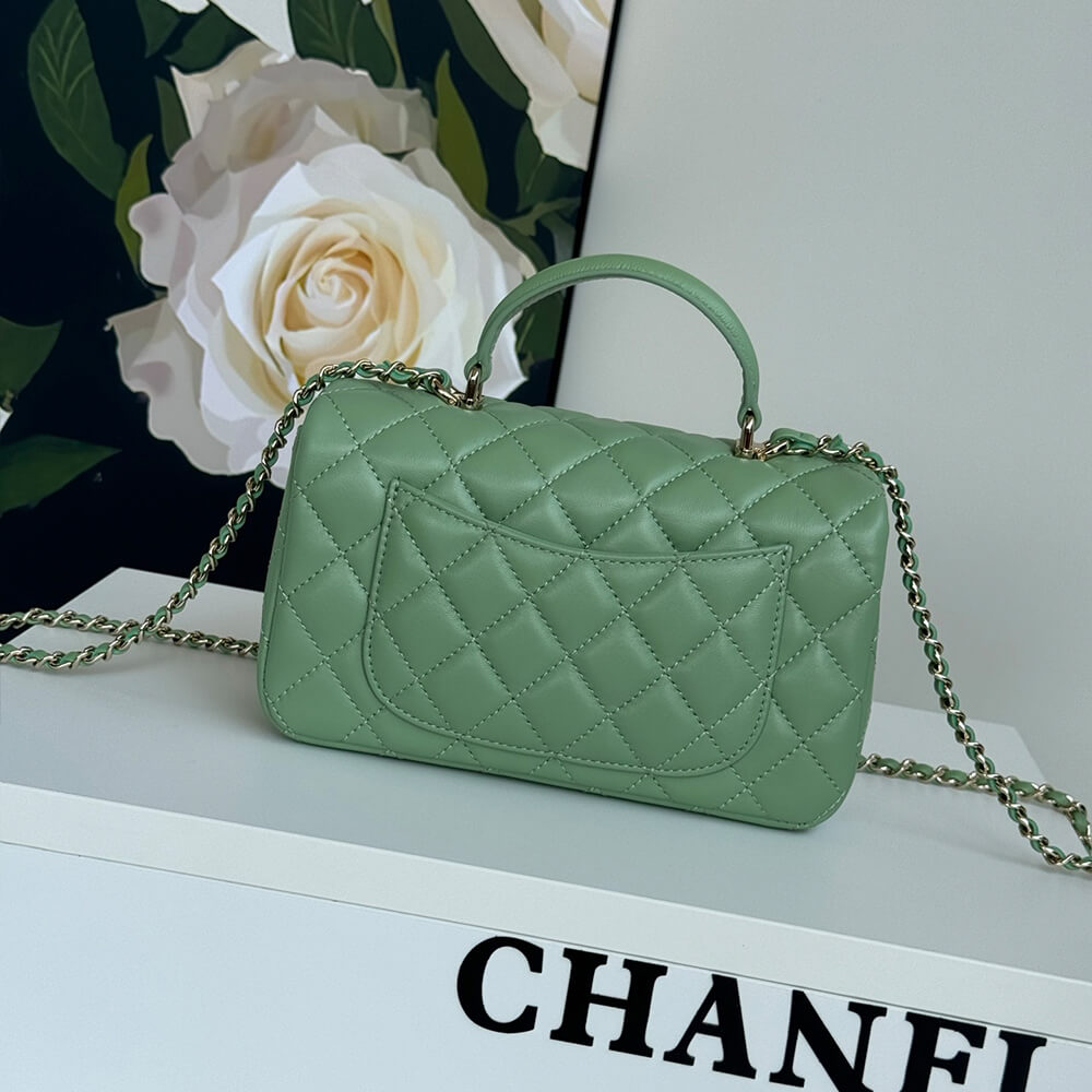 CHANEL Mini Classic Handbag With Top Handle - Top Club