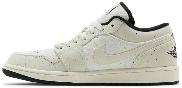 Air Jordan 1 Low  Brushstroke Swoosh-Paint Splatter  DM3528-100 - Sneaker Replica Workshop