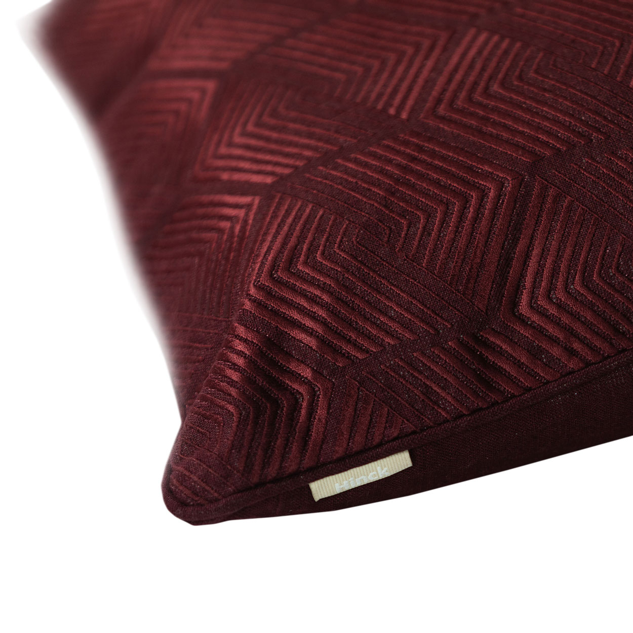 Kussen Art Deco linnen aubergine