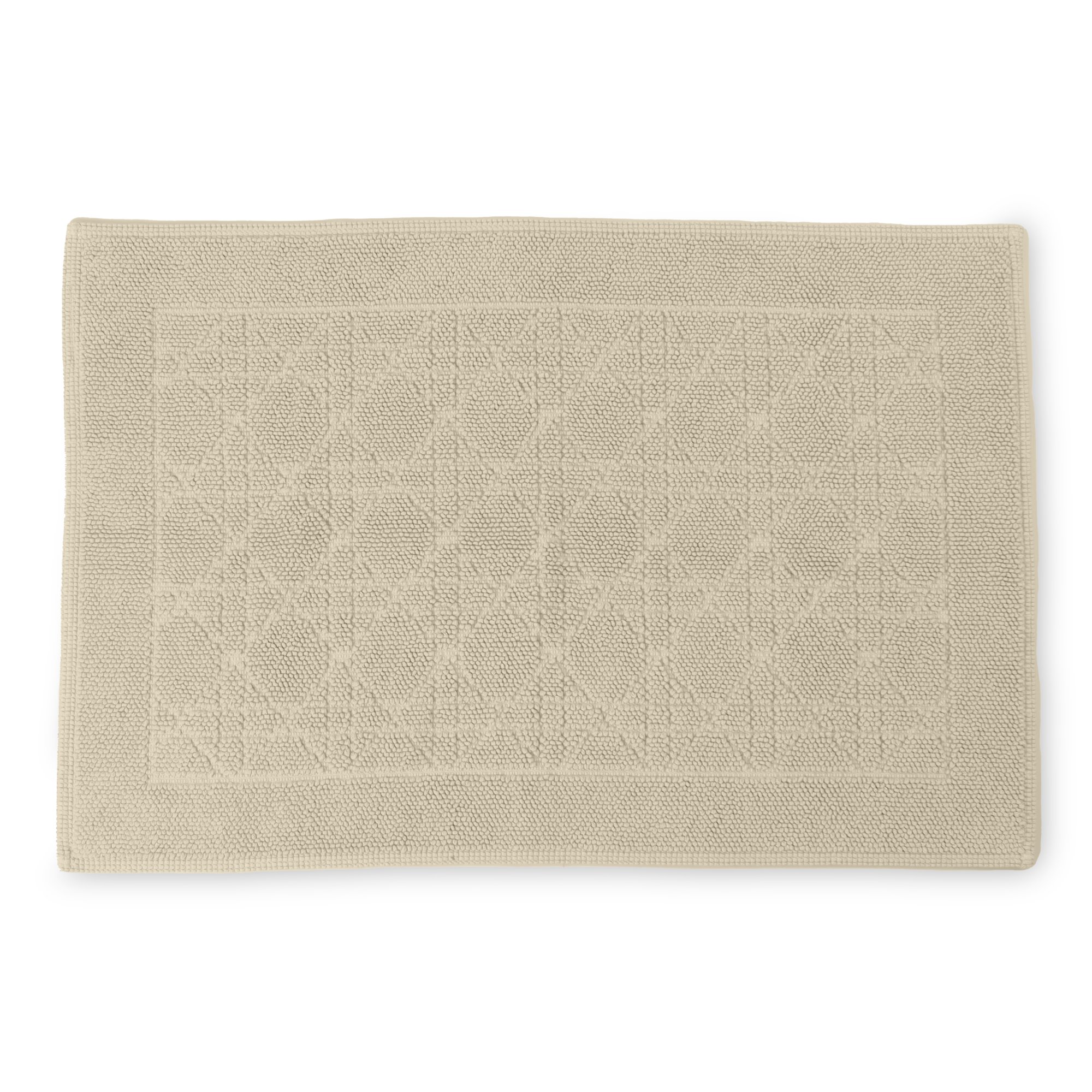 Badmat Portugees organisch katoen off-white 90x60 cm