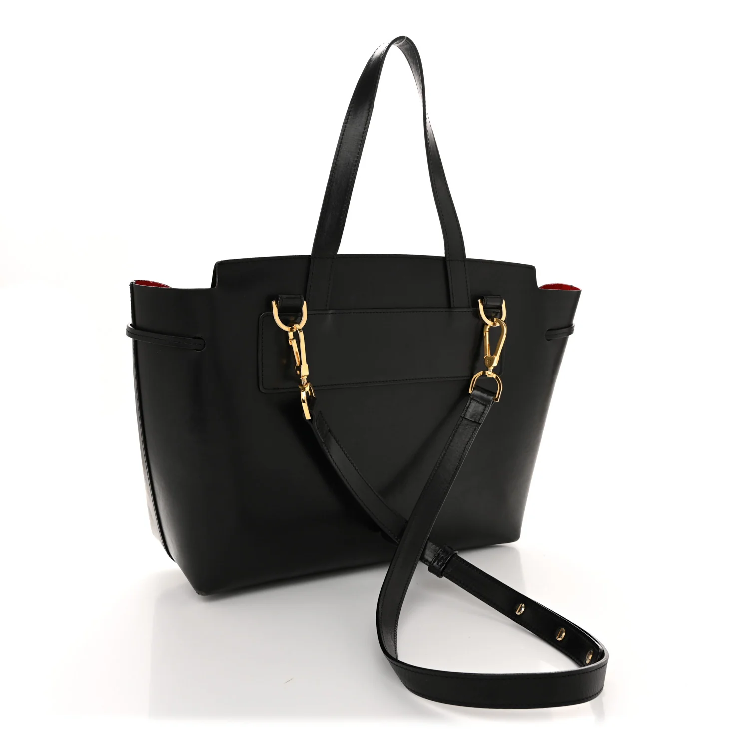 Calfskin Lady Bag Black Flamma - Top Club