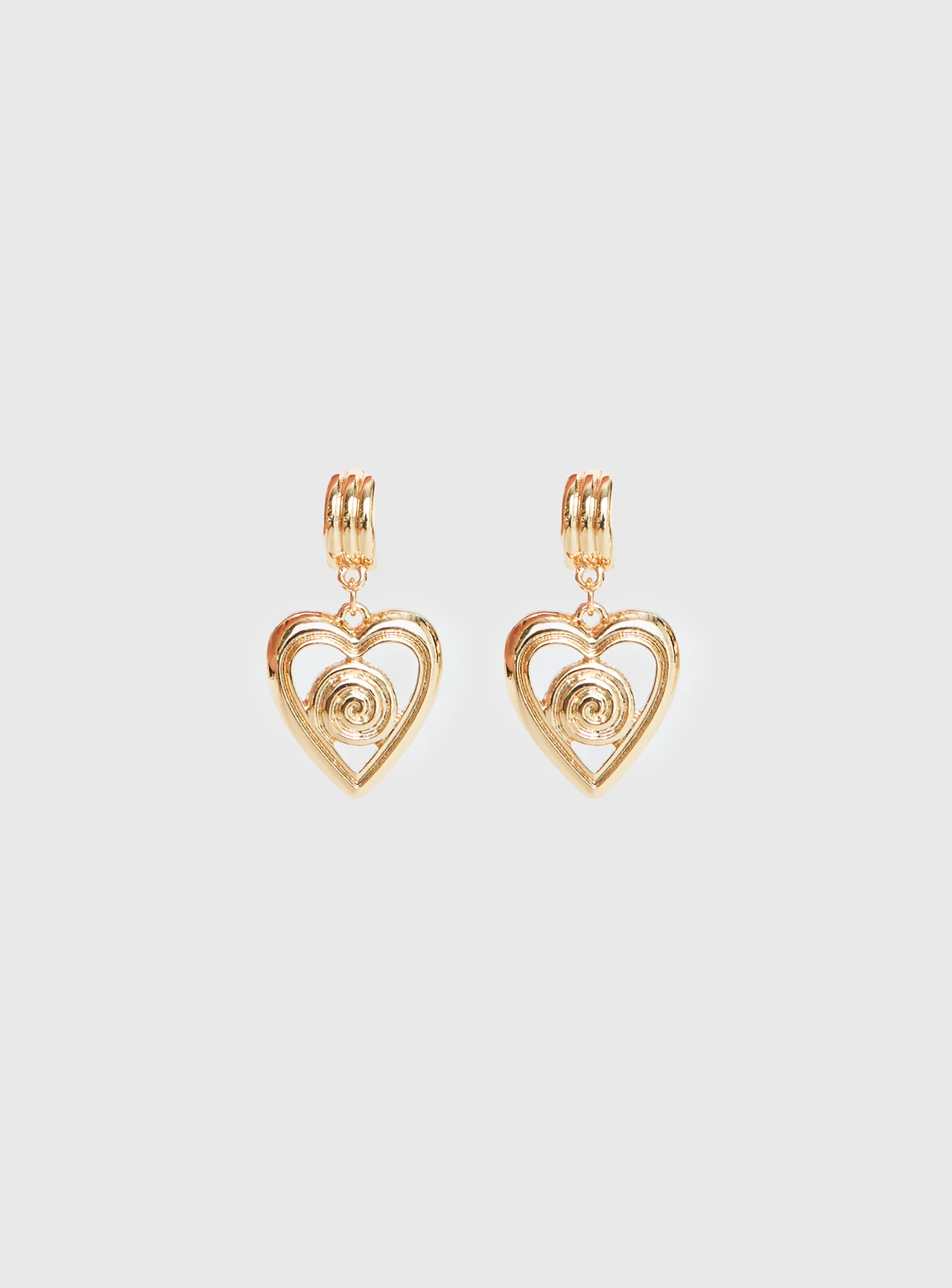 Giabella Heart Earrings Gold