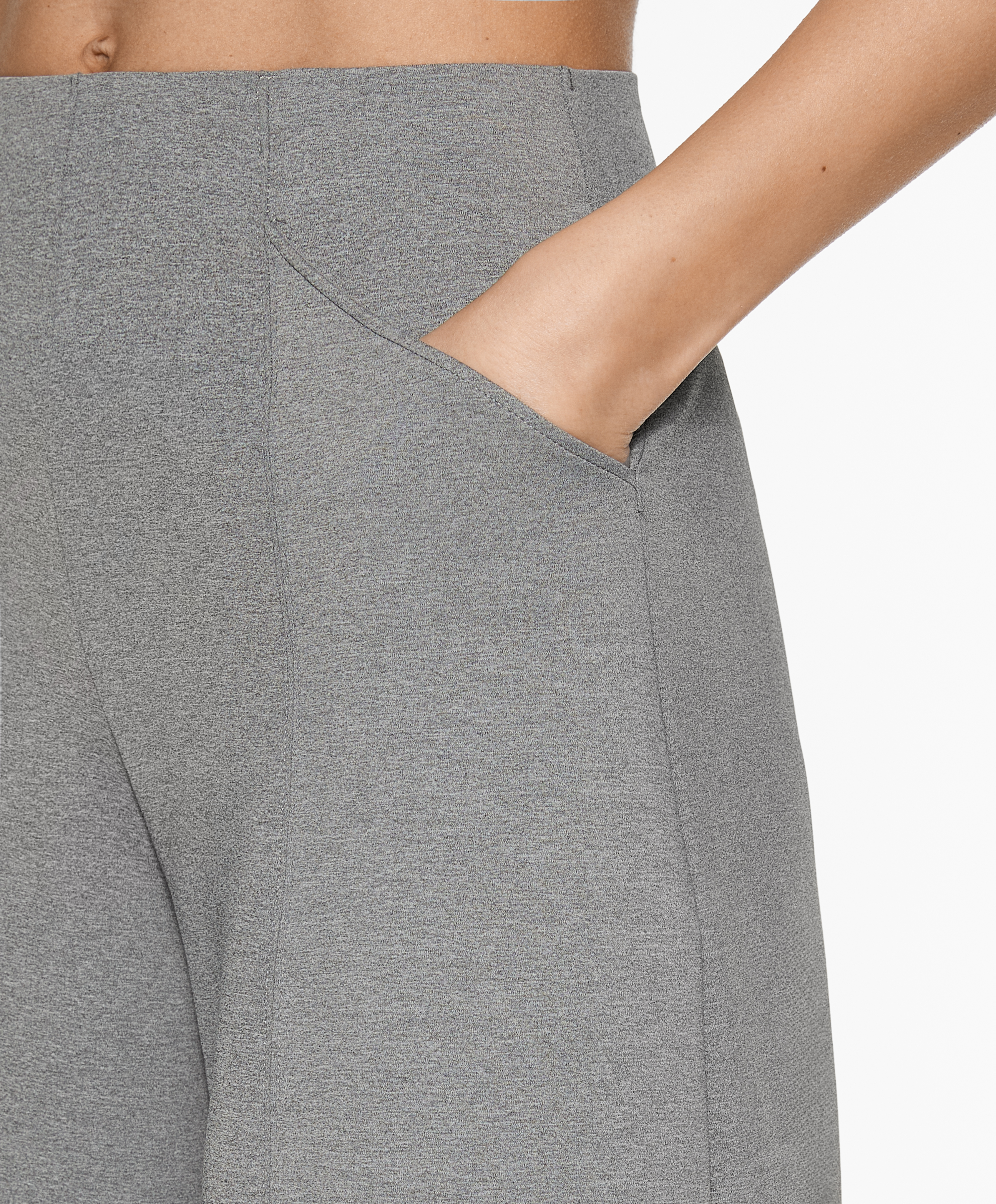 OYSHO Neoprene-effect wide-leg trousers