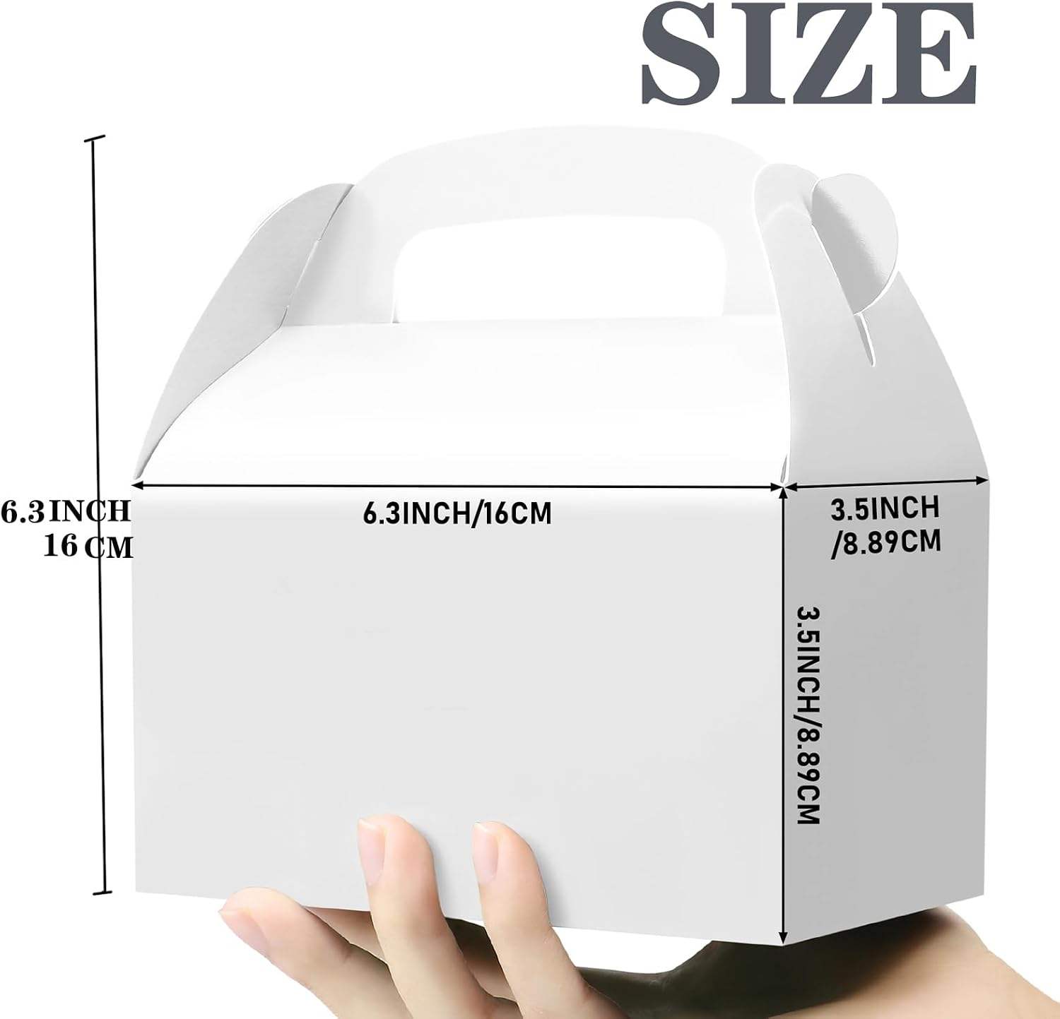 White Gable Boxes