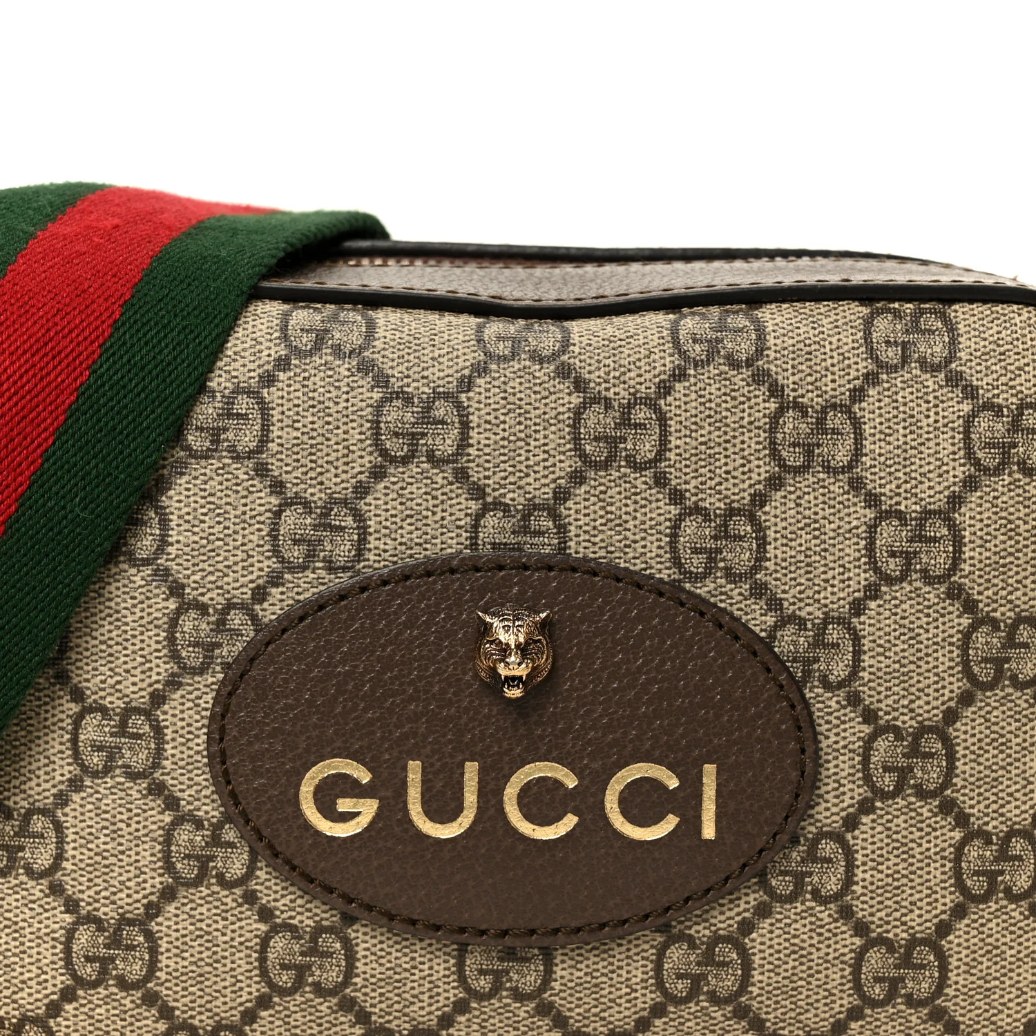 GG Supreme Monogram Web Neo Vintage Shoulder Bag Beige New Acero Crop - Top Club