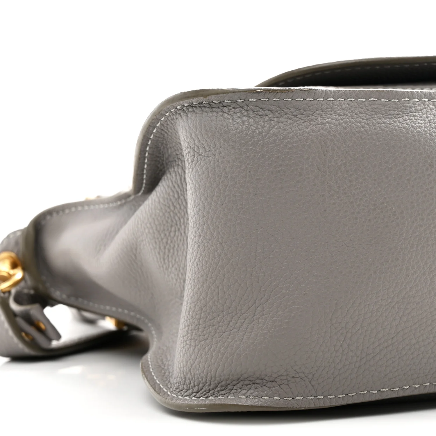 Calfskin Medium Marcie Satchel Cashmere Grey - Top Club