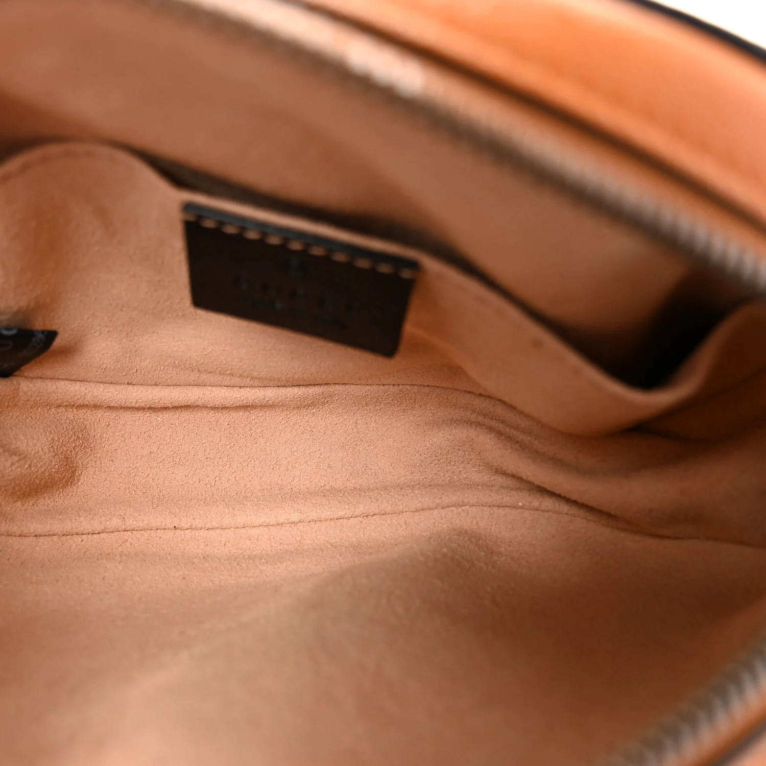 Vintage Effect Calfskin Matelasse Diagonal Torchon GG Marmont Belt Bag 95 38 Cognac - Top Club