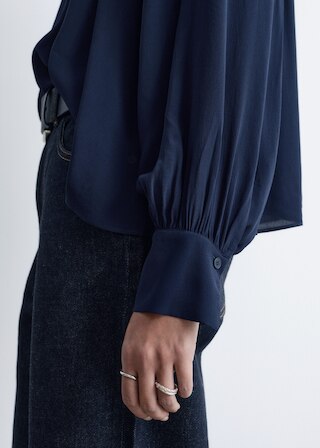 & Other Stories BALLOON-SLEEVE BLOUSE