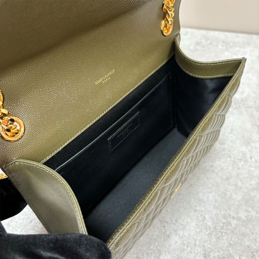 YSL envelope medium in grained leather - Top Club