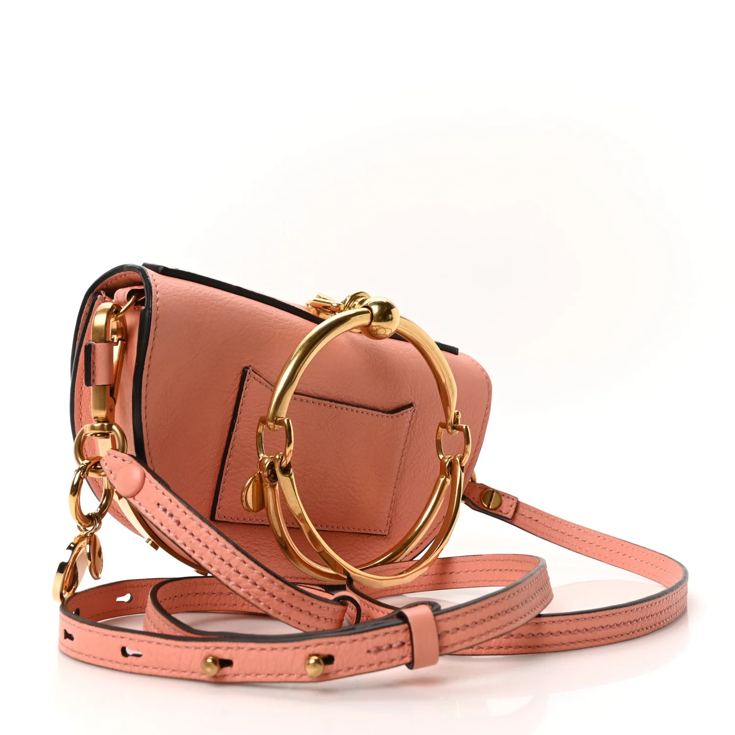 Calfskin Small Nile Bracelet Minaudiere Bag Ideal Blush - Top Club