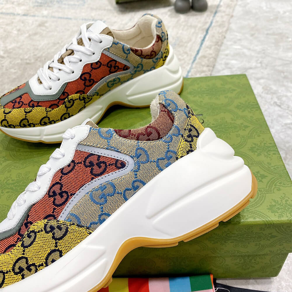 Gucci Multicolor GG Supreme Rhyton Sneaker - Top Club