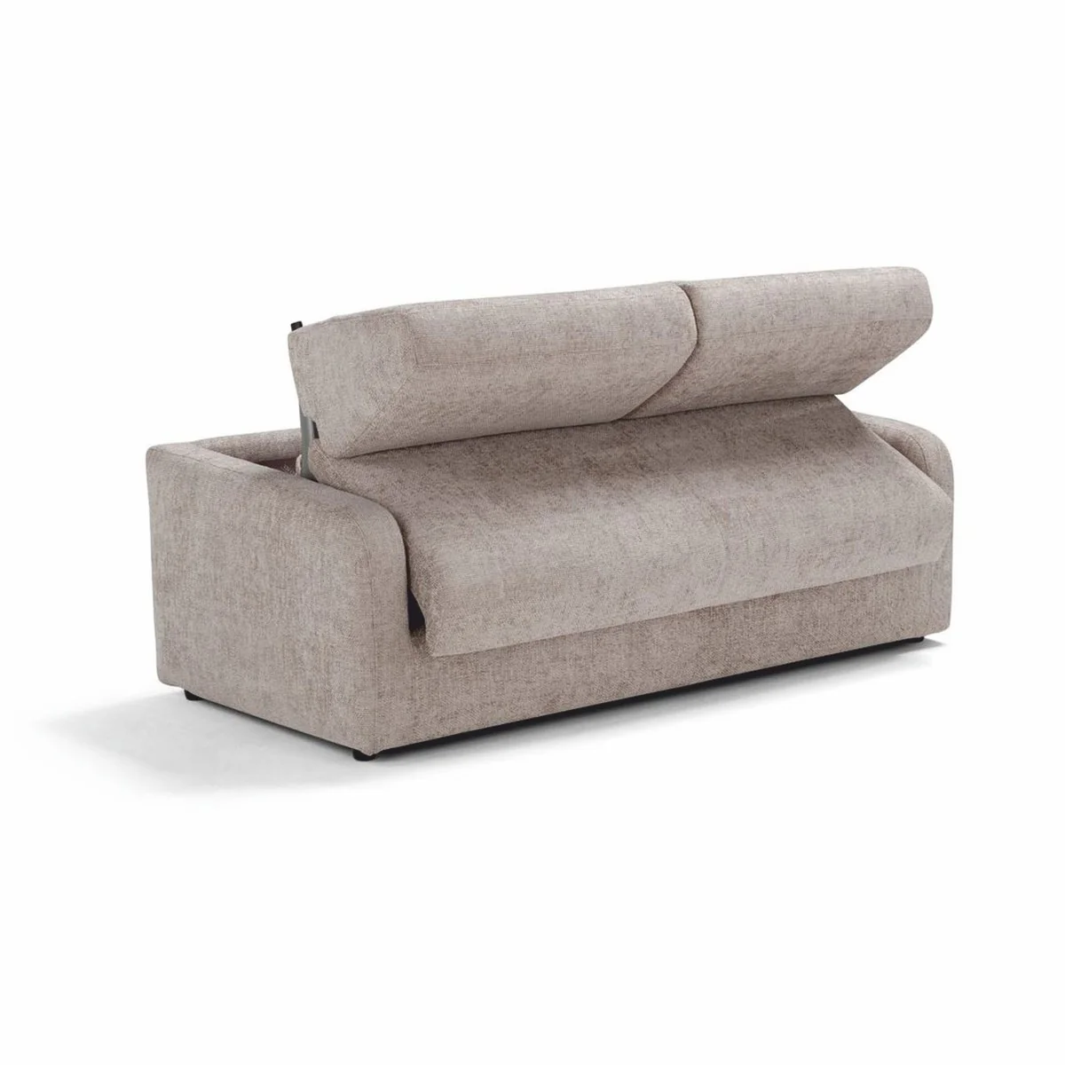 Luxury sofa bed gray 207 cm - fold-out living room sofa