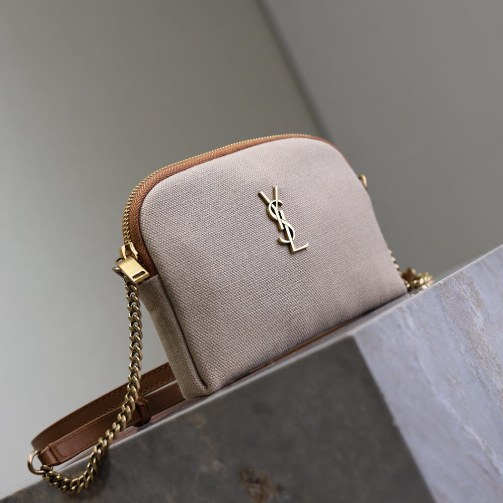 YSL GABY zipped pouch in canvas - Top Club